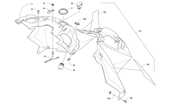 Parts Diagram for Arctic Cat 2016 PANTERA 3000 SNOWMOBILE CONSOLE ASSEMBLY