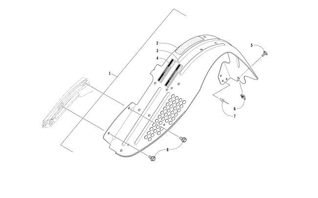 Parts Diagram for Arctic Cat 2017 ZR 9000 LTD 129 SNOWMOBILE BELT GUARD ASSEMBLY