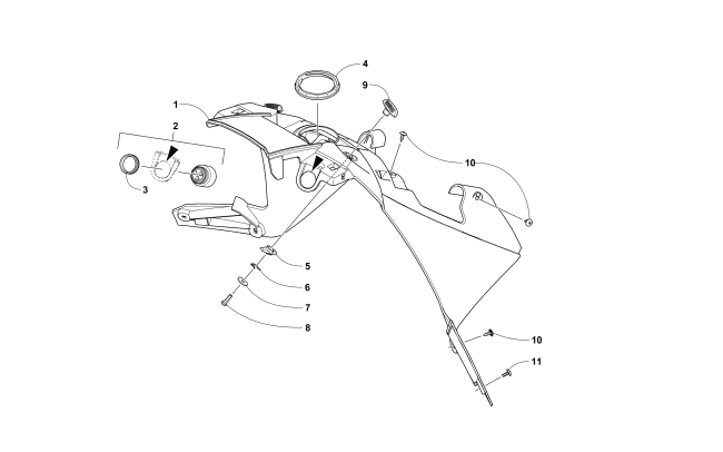 Parts Diagram for Arctic Cat 2017 M 9000 KING CAT 162 SNOWMOBILE CONSOLE ASSEMBLY