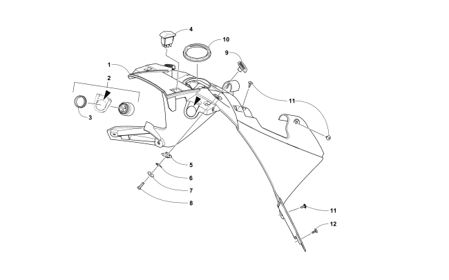 Parts Diagram for Arctic Cat 2017 XF 9000 CROSSTREK 137 SNOWMOBILE CONSOLE ASSEMBLY