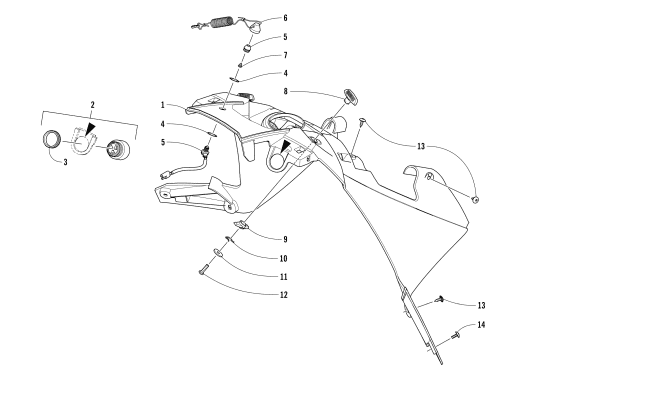 Parts Diagram for Arctic Cat 2017 ZR 6000 R XC SNOWMOBILE CONSOLE ASSEMBLY