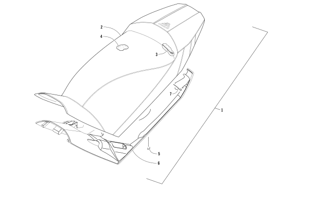 Parts Diagram for Arctic Cat 2017 ZR 6000 R XC SNOWMOBILE SEAT ASSEMBLY