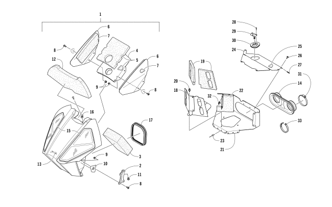 Parts Diagram for Arctic Cat 2017 ZR 6000 R SX SNOWMOBILE AIR SILENCER ASSEMBLY