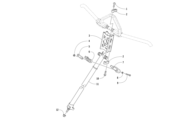Parts Diagram for Arctic Cat 2017 XF 9000 HIGH COUNTRY LTD 141 SNOWMOBILE STEERING POST ASSEMBLY