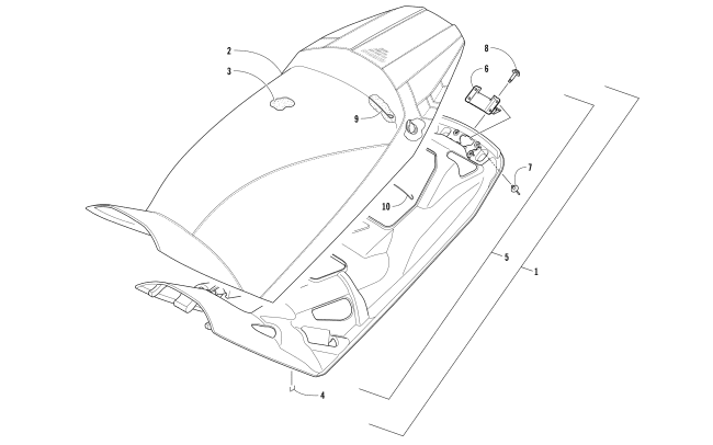 Parts Diagram for Arctic Cat 2017 ZR 9000 SNO PRO 137 SNOWMOBILE SEAT ASSEMBLY