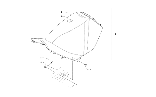 Parts Diagram for Arctic Cat 2017 M 8000 HCR 153 SNOWMOBILE SEAT ASSEMBLY