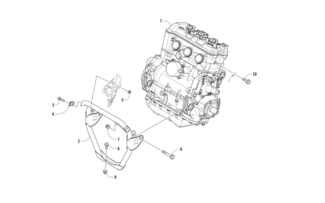 Parts Diagram for Arctic Cat 2018 M 9000 KING CAT 162 SNOWMOBILE ENGINE AND RELATED PARTS