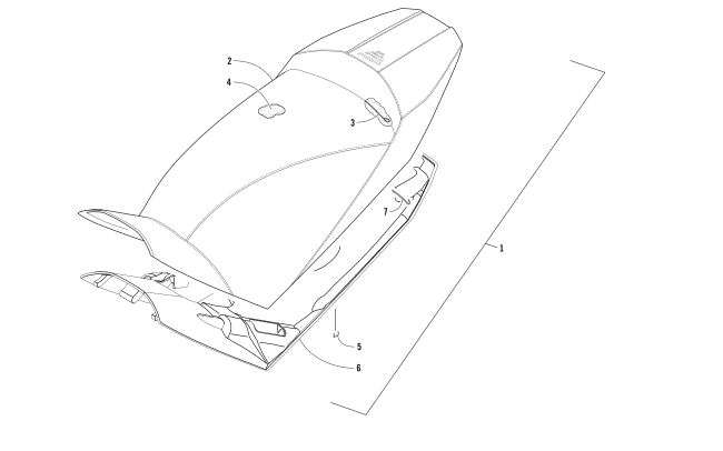 Parts Diagram for Arctic Cat 2018 ZR 6000 ES 137 SNOWMOBILE SEAT ASSEMBLY