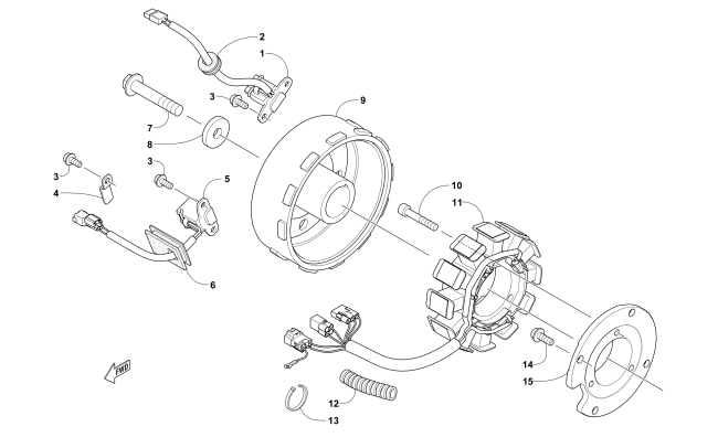 Parts Diagram for Arctic Cat 2018 XF 8000 HIGH COUNTRY LTD ES 141 SNOWMOBILE MAGNETO