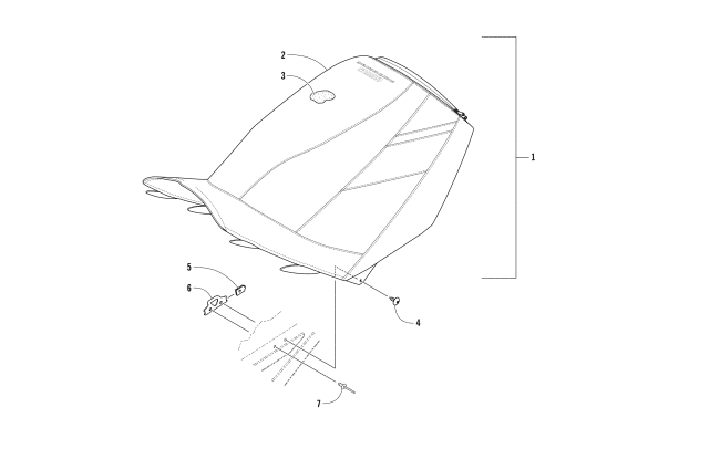 Parts Diagram for Arctic Cat 2018 M 8000 SNO PRO 162 EARLY RELEASE SNOWMOBILE SEAT ASSEMBLY