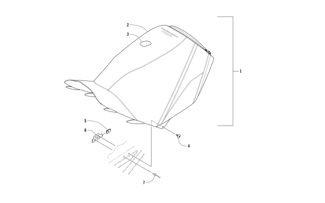 Parts Diagram for Arctic Cat 2018 M 8000 SNO PRO 153 SNOWMOBILE SEAT ASSEMBLY