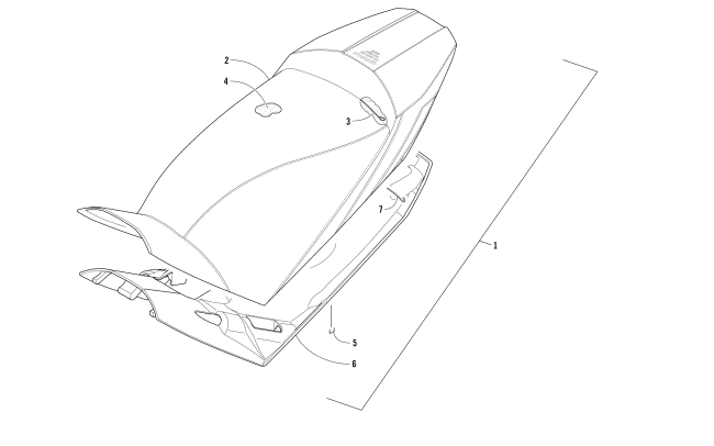 Parts Diagram for Arctic Cat 2018 ZR 6000 LTD ES 129 SNOWMOBILE SEAT ASSEMBLY
