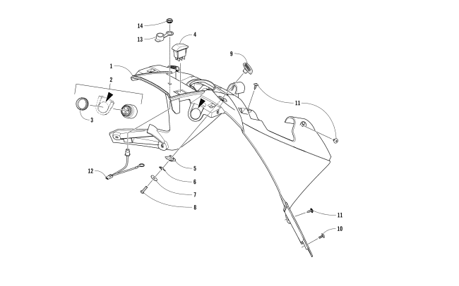 Parts Diagram for Arctic Cat 2018 XF 9000 CROSSTOUR 146 SNOWMOBILE CONSOLE ASSEMBLY