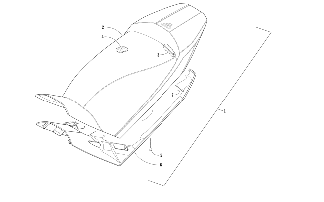 Parts Diagram for Arctic Cat 2018 ZR 8000 RR ES 129 SNOWMOBILE SEAT ASSEMBLY
