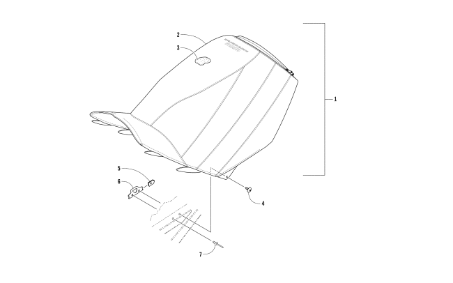 Parts Diagram for Arctic Cat 2018 M 8000 HARDCORE 153 EARLY BUILD SNOWMOBILE SEAT ASSEMBLY
