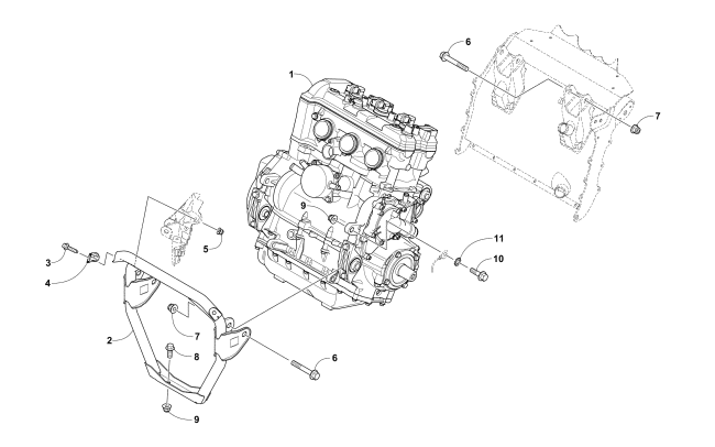 Parts Diagram for Arctic Cat 2018 ZR 7000 SNO PRO 129 SNOWMOBILE ENGINE AND RELATED PARTS