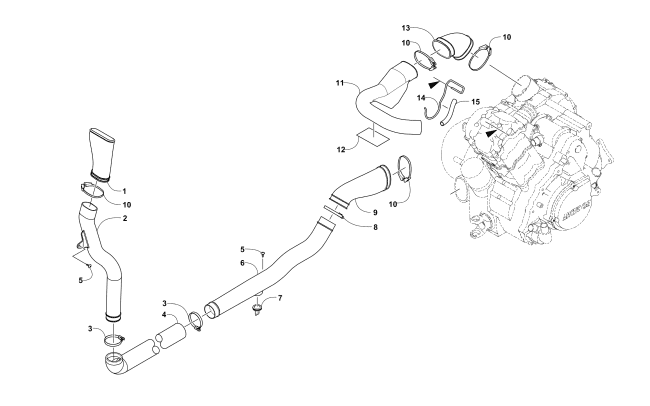 Parts Diagram for Arctic Cat 2017 HDX 700 CREW XT ATV CASE/BELT COOLING ASSEMBLY