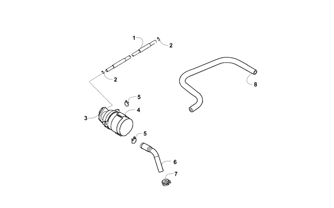 Parts Diagram for Arctic Cat 2018 ALTERRA 90 ATV EXHAUST AIR INTAKE ASSEMBLY