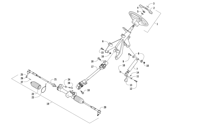 Parts Diagram for Arctic Cat 2017 PROWLER 500 ATV STEERING ASSEMBLY