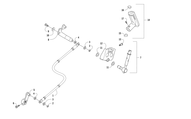 Parts Diagram for Arctic Cat 2017 PROWLER 500 ATV GEAR SHIFT ASSEMBLY