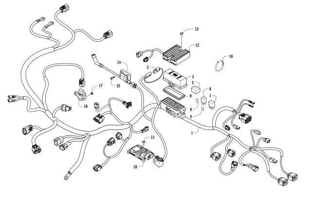 Parts Diagram for Arctic Cat 2017 PROWLER 500 ATV WIRE HARNESS ASSEMBLY