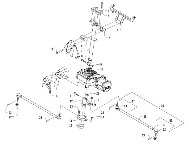 Parts Diagram for Arctic Cat 2017 ALTERRA TRV 1000 XT EPS ATV STEERING ASSEMBLY