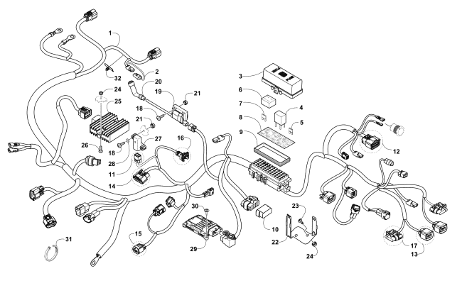 Parts Diagram for Arctic Cat 2016 ALTERRA 500 XT EPS ATV WIRING HARNESS ASSEMBLY