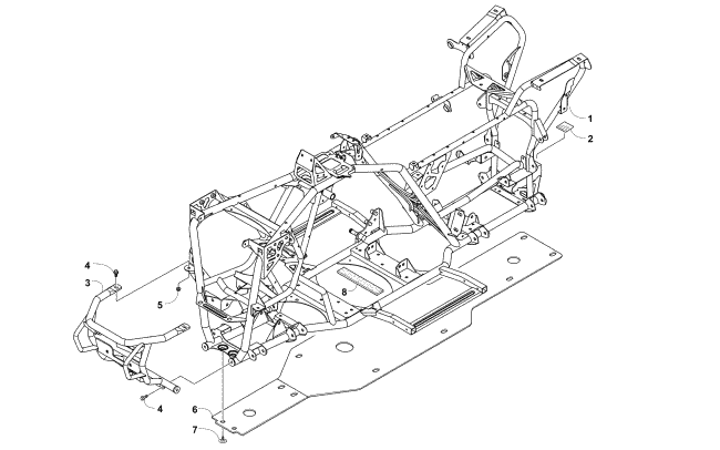 Parts Diagram for Arctic Cat 2017 ALTERRA 700 XT EPS ATV FRAME AND RELATED PARTS