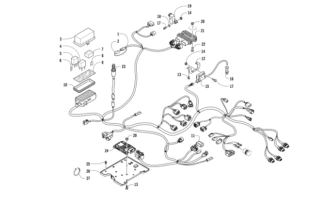 Parts Diagram for Arctic Cat 2018 ALTERRA 700 MUD PRO LTD EPS ATV WIRING HARNESS ASSEMBLY