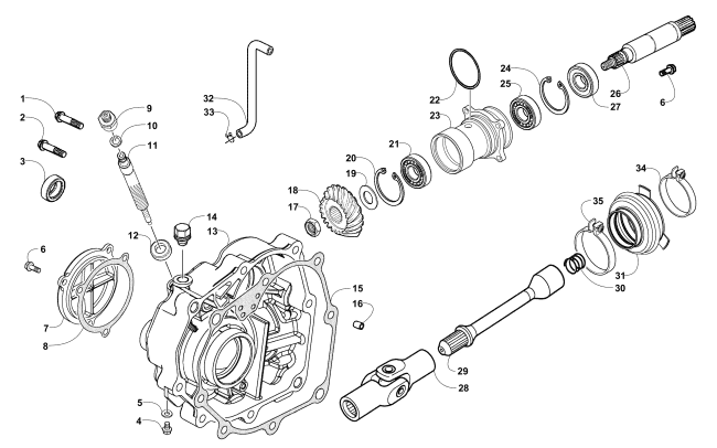Parts Diagram for Arctic Cat 2017 ALTERRA 300 ATV TRANSMISSION CASE ASSEMBLY