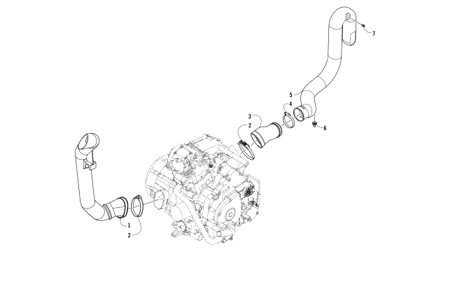 Parts Diagram for Arctic Cat 2017 ALTERRA TRV 500 ATV CASE/BELT COOLING ASSEMBLY