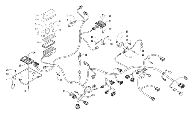 Parts Diagram for Arctic Cat 2017 ALTERRA TRV 500 ATV WIRING HARNESS ASSEMBLY