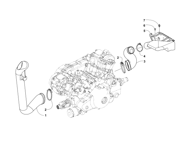 Parts Diagram for Arctic Cat 2017 ALTERRA TRV 1000 XT EPS ATV CASE/BELT COOLING ASSEMBLY