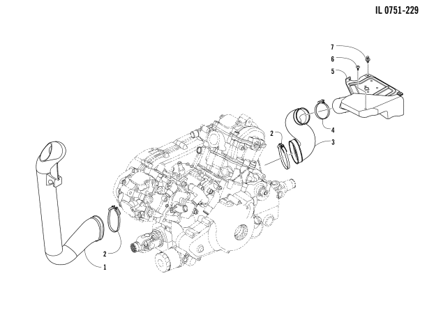 Parts Diagram for Arctic Cat 2017 ALTERRA TRV 1000 XT EPS ATV CASE/BELT COOLING ASSEMBLY
