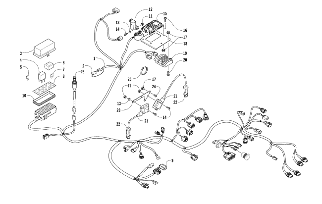 Parts Diagram for Arctic Cat 2017 1000 MUD PRO LTD EPS ATV WIRING HARNESS ASSEMBLY