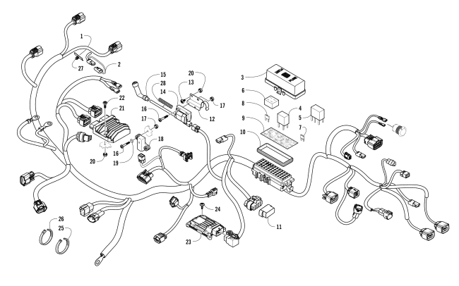 Parts Diagram for Arctic Cat 2017 ALTERRA 700 ATV WIRING HARNESS ASSEMBLY