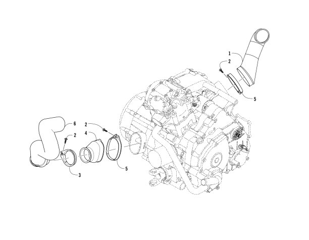 Parts Diagram for Arctic Cat 2017 ALTERRA 500 ATV CASE/BELT COOLING ASSEMBLY