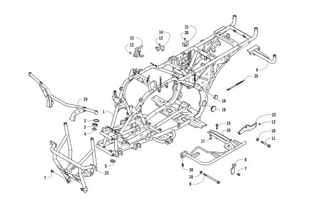 Parts Diagram for Arctic Cat 2018 ALTERRA 300 ATV FRAME AND RELATED PARTS