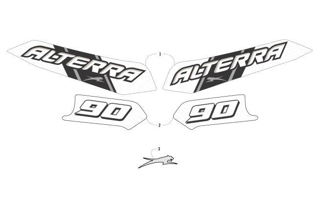 Parts Diagram for Arctic Cat 2018 ALTERRA 90 ATV DECALS