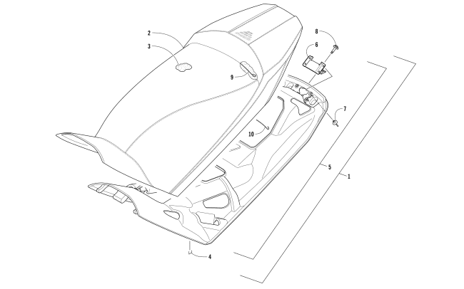 Parts Diagram for Arctic Cat 2018 ZR 9000 RR 137 SNOWMOBILE SEAT ASSEMBLY