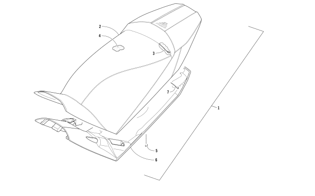Parts Diagram for Arctic Cat 2018 ZR 8000 EL TIGRE ES 137 SNOWMOBILE SEAT ASSEMBLY