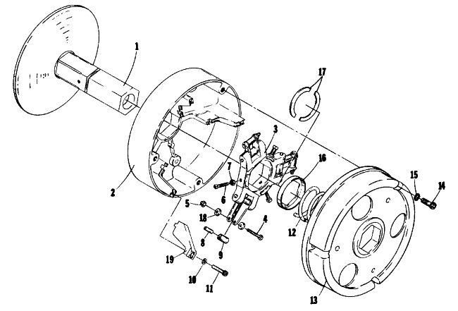 Parts Diagram for Arctic Cat 1977 EL TIGRE 4000 SNOWMOBILE DRIVE CLUTCH