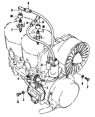 Parts Diagram for Arctic Cat 1977 PANTERA F/C SNOWMOBILE ELECTRICAL