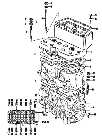 Parts Diagram for Arctic Cat 1977 Z 250 SNOWMOBILE CRANKCASE AND CYLINDER