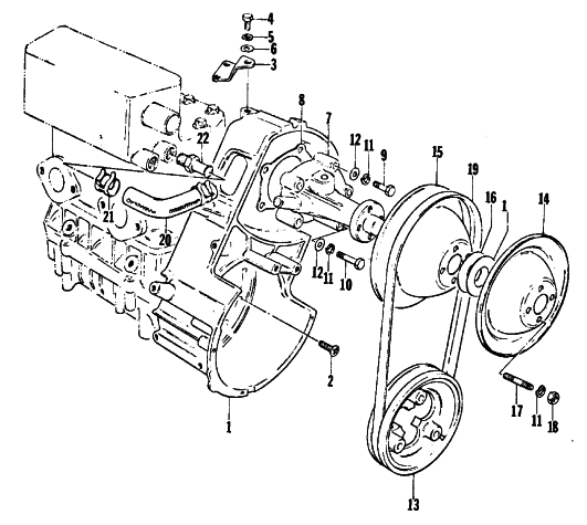 Parts Diagram for Arctic Cat 1977 Z 440 SNOWMOBILE WATER PUMP