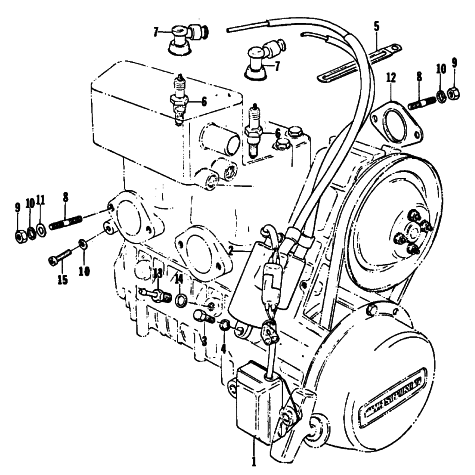 Parts Diagram for Arctic Cat 1977 Z 250 SNOWMOBILE ELECTRICAL