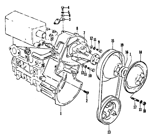 Parts Diagram for Arctic Cat 1977 CROSS COUNTRY CAT SNOWMOBILE WATER PUMP