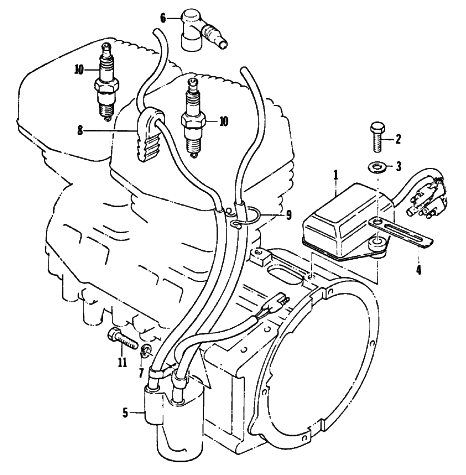 Parts Diagram for Arctic Cat 1978 JAG 2000 SNOWMOBILE ELECTRICAL