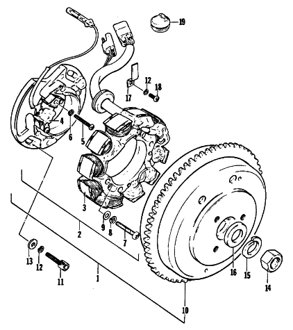 Parts Diagram for Arctic Cat 1978 PANTHER 4000 SNOWMOBILE MAGNETO