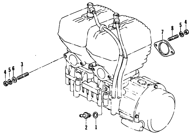 Parts Diagram for Arctic Cat 1978 EL TIGRE' 5000 F/A SNOWMOBILE INSULATORS